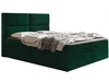 Łóżko kontynentalne z pojemnikiem na pościel 160x200 Hera Zielone