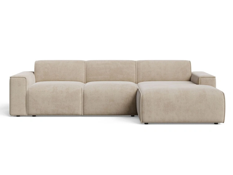 Beżowy \ Welur \ Prawa