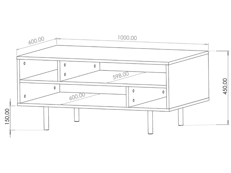 Stolik kawowy Ankara Czarny