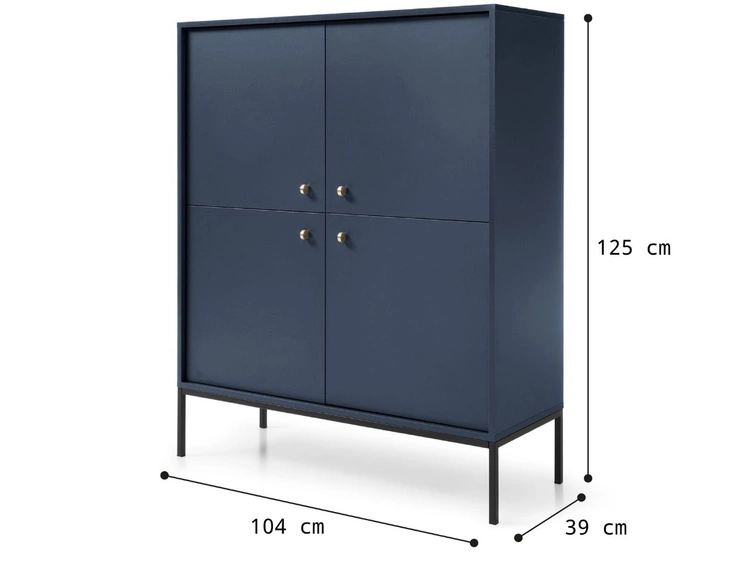 Zestaw mebli do salonu Amor Granatowy