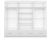 Szafa trzydrzwiowa z drzwiami przesuwnymi 250 cm Fiore Biała