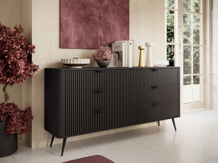 Zestaw mebli do salonu Latina Czarny