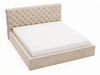 Łóżko tapicerowane z pojemnikiem i stelażem 140x200 Apollo Beżowe