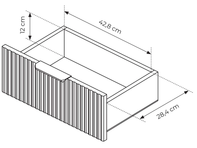 Komoda z drzwiami i szufladami 163 cm Latina Biała