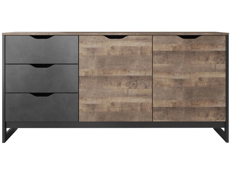 Komoda z drzwiami i szufladami 160 cm Denis Dąb Sand Grande, Matera